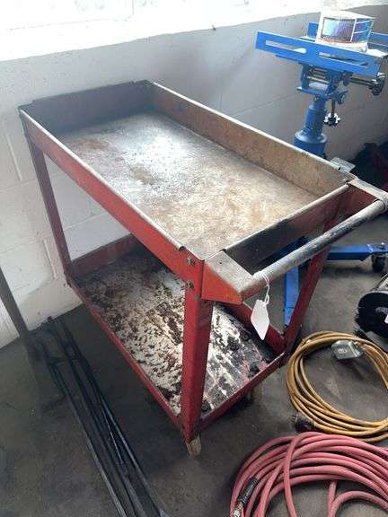 Metal rolling cart image