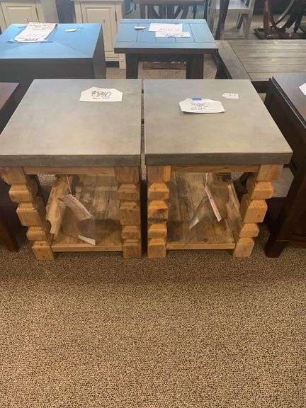 PAIR OF RECT. END TABLE - MAGNUSSEN HOME FURNISHINGS, INC image