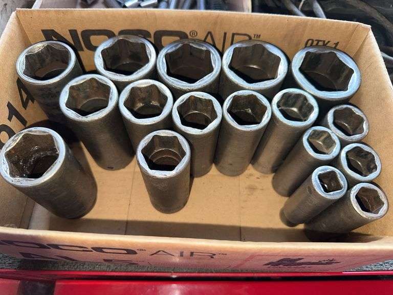 Snap-On SAE impact sockets 1.5” - .50” image