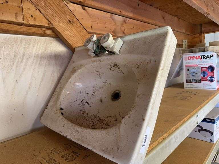 Vintage bathroom wall sink 20.5” wide image