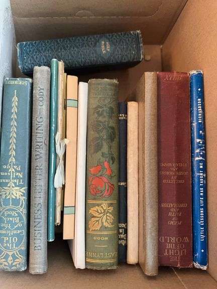 Lot of antique books, Winston Churchill books image