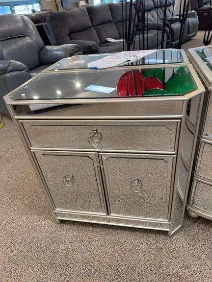 2 DOOR MIRRORED CABINET - COAST TO COAST ACCENTS image