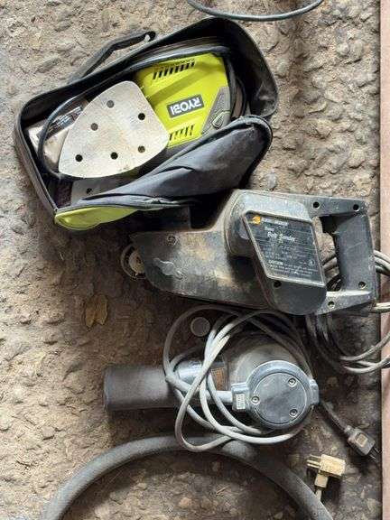 Ryobi sander, Black & Decker belt sander, Porter Cable sander image