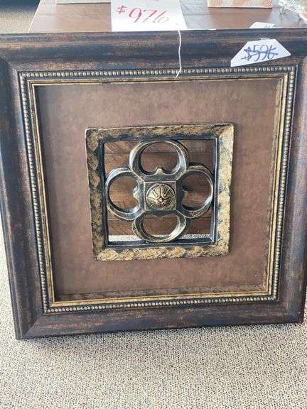 C701KK CLAY URN (PICTURE THIPICTURE - PICTURES 31”w x 21.5”h, 12479 DOME MEDALLION - DECORATIVE ART DECOR C701KK CLAY URN (PICTURE THIPICTURE - PICTURES 31”w x 21.5”h, 12479 DOME MEDALLION - DECORATIVE ART DECOR 19.75”sq image