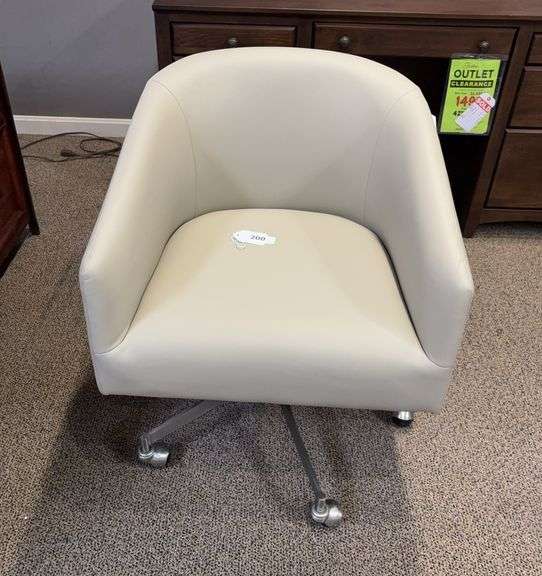 MONTFORD HOME OFFICE CHAIR- TAUPE - BASSETT FURNITURE IND., INC image