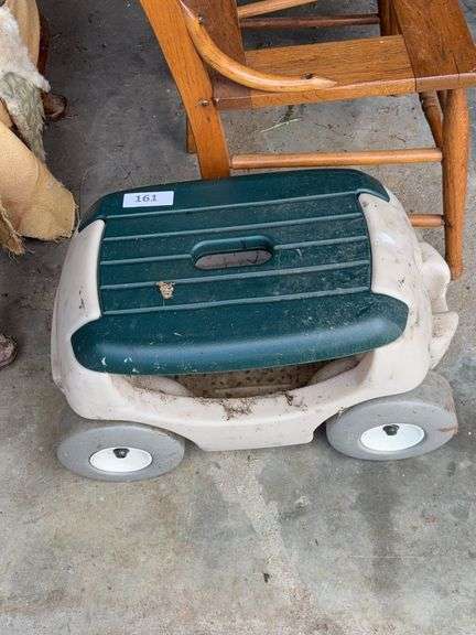 Rolling plastic stool image