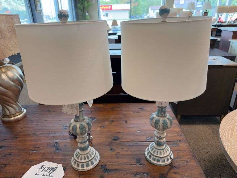 PAIR OF 26.5" TABLE LAMP - FANGIO LIGHTING image