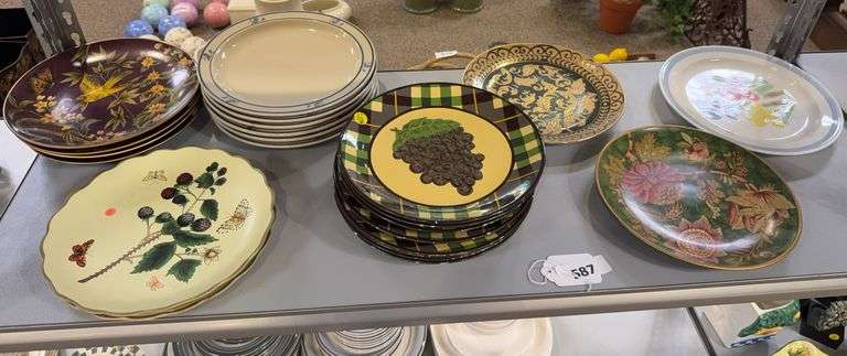 Lot of decorative plates image