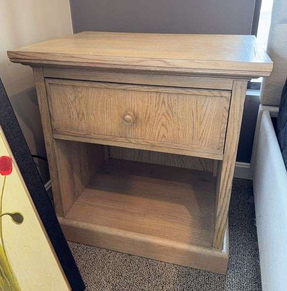FLAXEN 1 DRAWER NIGHTSTAND - BASSETT FURNITURE IND., INC image