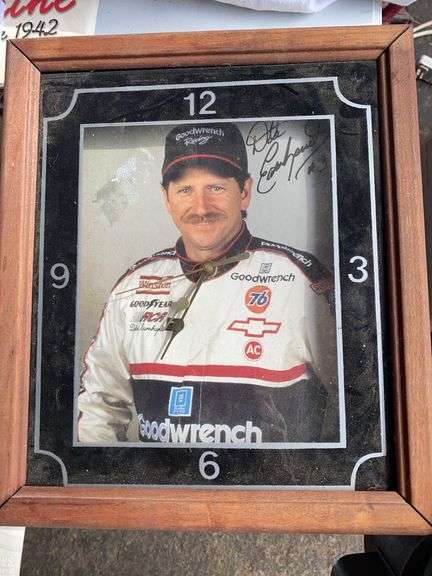 Dale Earnhardt wall clock, 57 Chevy Nomad souvenir image
