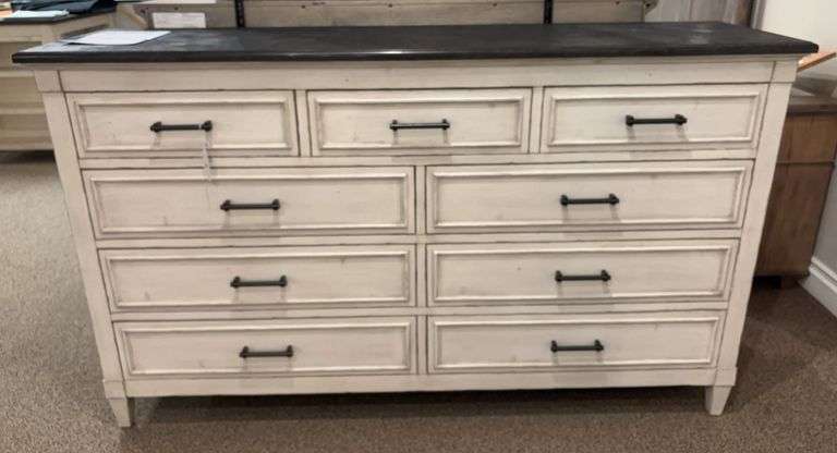 9 DRAWER STONE TOP DRESSER - BASSETT FURNITURE IND., INC image