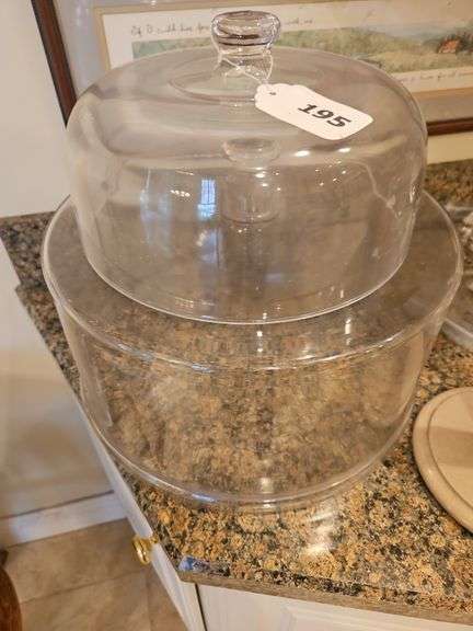 VTG-2 glass cake cover domes, marble paper towel holder image