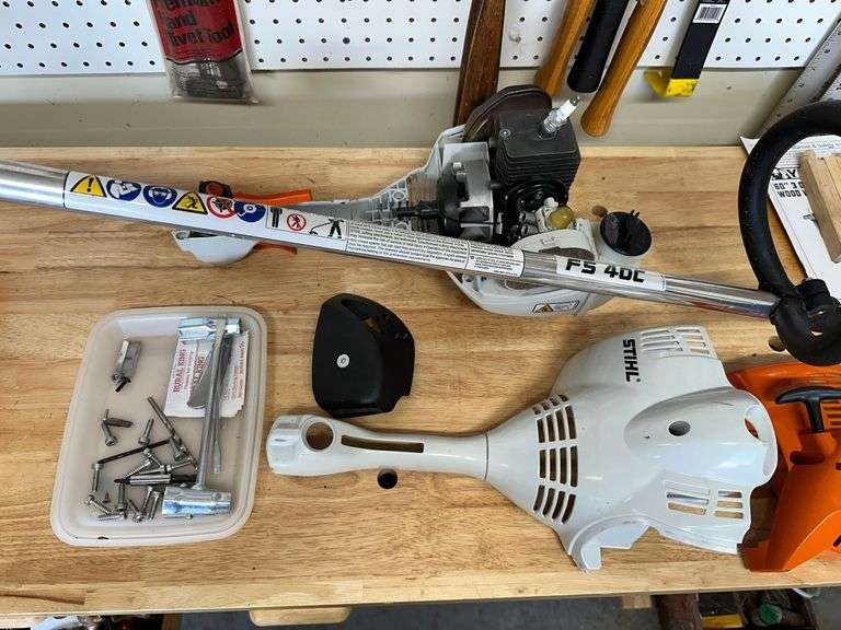 2 project weedeaters: newer Stihl FS40C and a homelite image