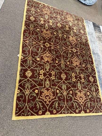 5 x 8 Horizon Rugs Burgundy, Gold, Green image