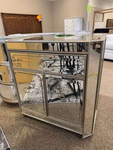 2 DOOR MIRRORED CABINET - COAST TO COAST ACCENTS image