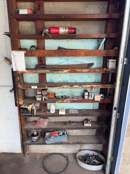 Misc oil filters, light bulbs, hardware , machete, misc image