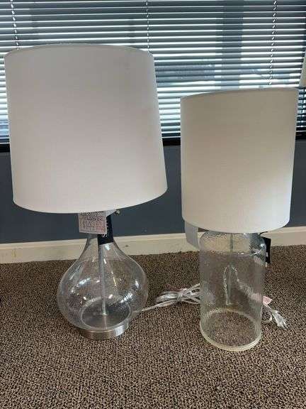 L23569 SEEDED GLASS TABLE LAMP - STYLECRAFT HOME COLLECTION, INC. AND KHL334162 METAL & GLASS  TBL LAMP - STYLECRAFT HOME COLLECTION, INC. image