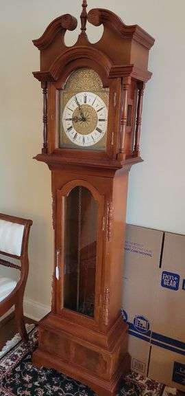 Antique Mason & Sullivan Grandfather Clock 74 x 19 x 10 image