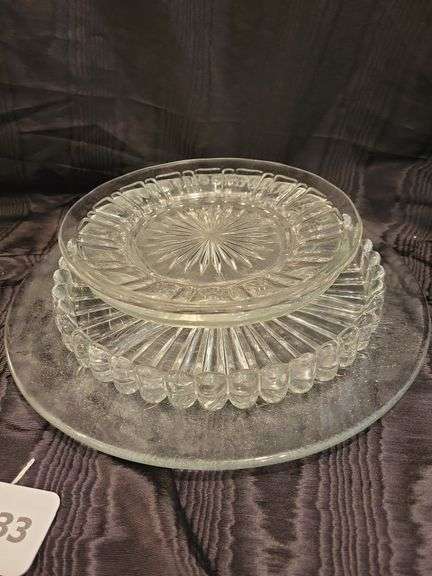 Clear Collection Platters, Plates, Bowl - 6 pieces image