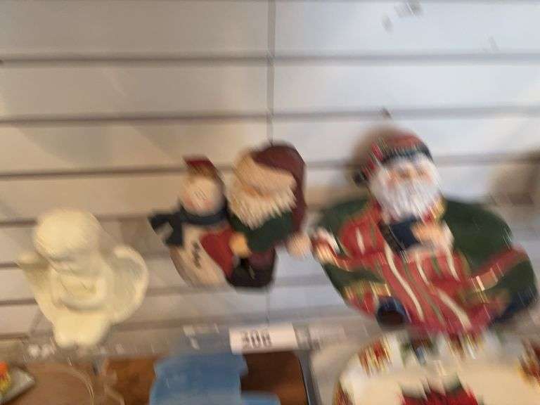 Angel, Santa Tray, Santa & snowman image