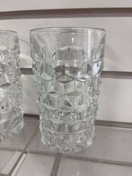 3 Fostoria water glasses image