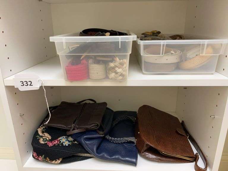 Purses, belts, costume jewelry image