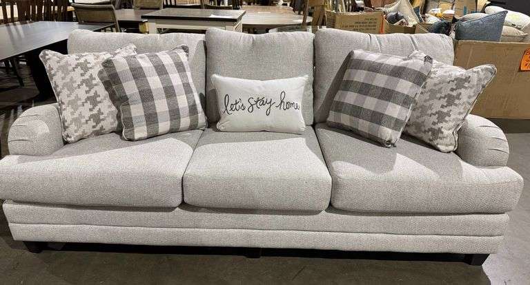 Fusion Brand 3 cushion sofa with pillow image
