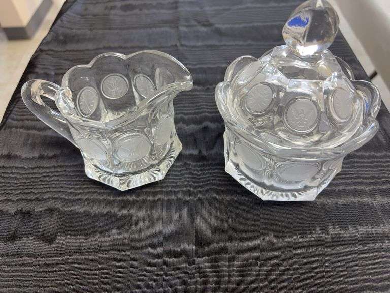 Fostoria Coun glass creamer/ sugar image