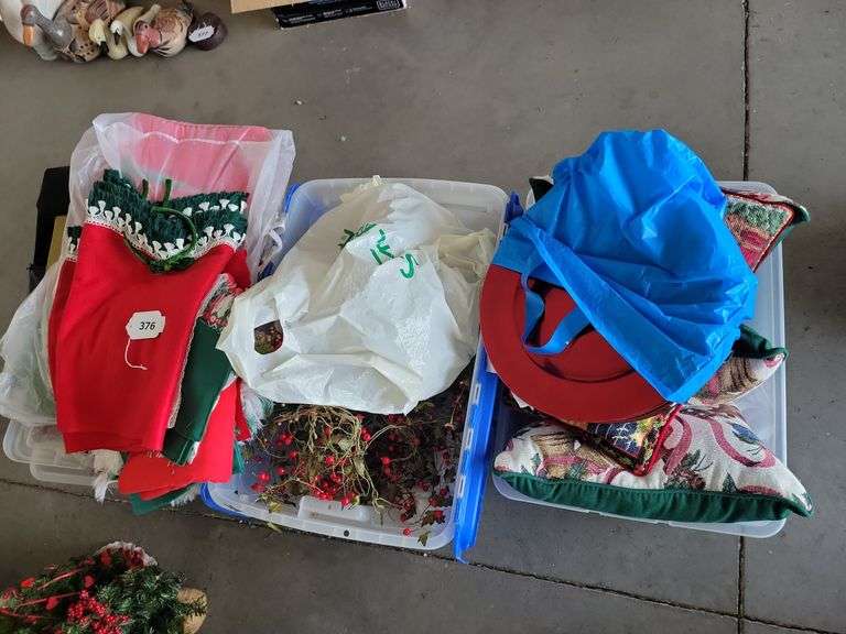 Christmas Decor, Plastic Tubs image