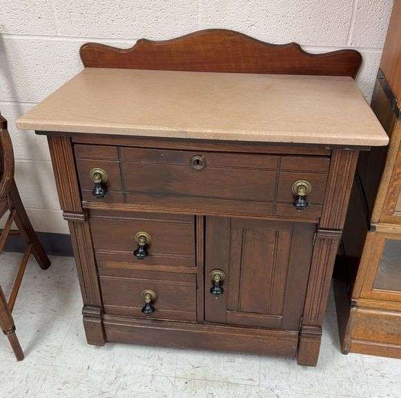 Antique Washstand w/ Marble Top image