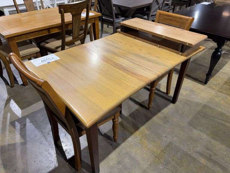 MAVIN AMISH MADE TABLE & 2 chairs, leaves image