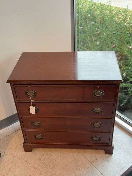 Sanford Furniture Co Mahogany 4 drawer low chest image