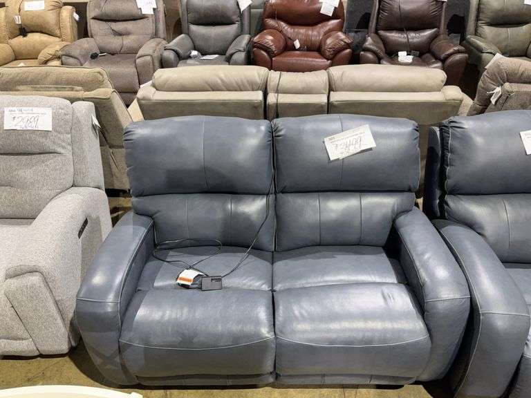 SO LTHR LOVESEAT DBL REC W/POWER HR - SOUTHERN MOTION image