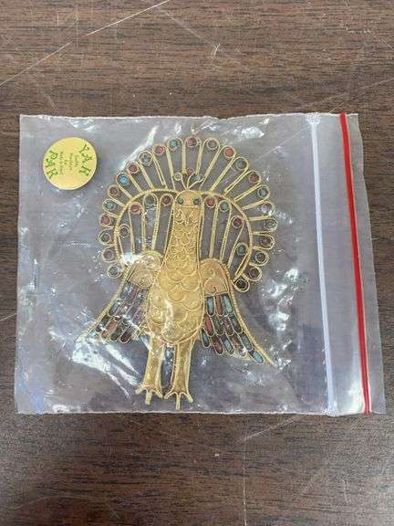 Bag of Kashmir India PAK YAK, metal ornaments, 75 turkeys image