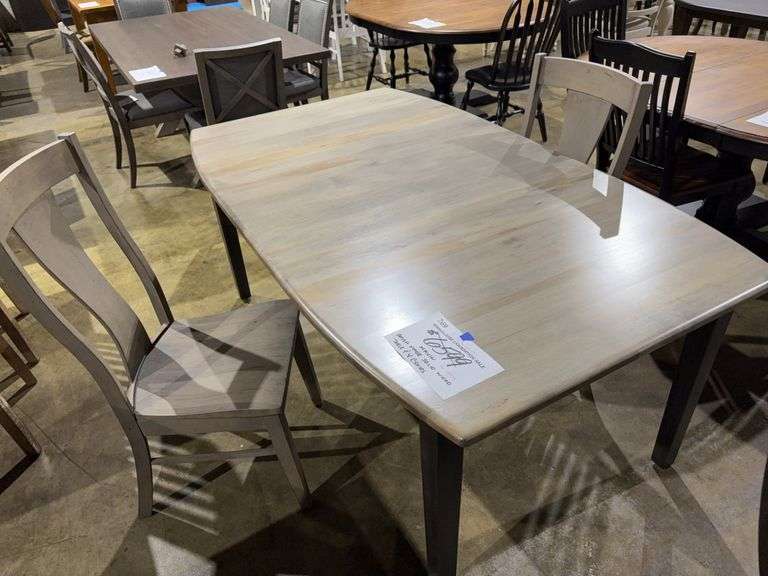 MAVIN AMISH MADE SOLID WOOD TABLE & 2  CHAIRS image