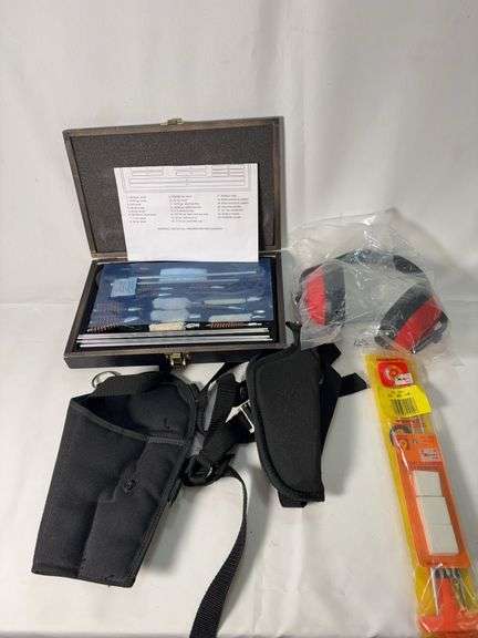 Cleaning kit, 2 holsters, hearing protection image