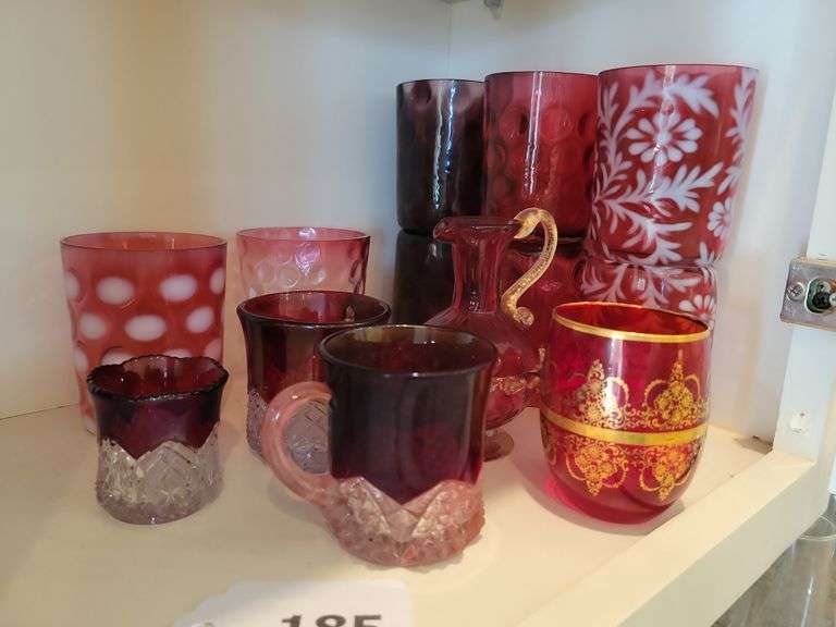 Cranberry and Red Glass Collection image