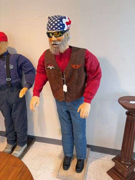 67”T Motorcycle Rider Mannequin image