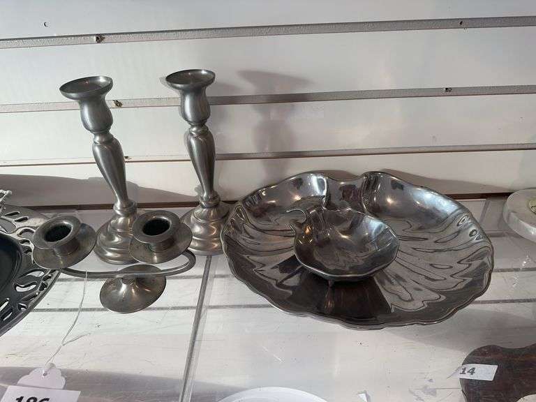 Lot of pewter items image