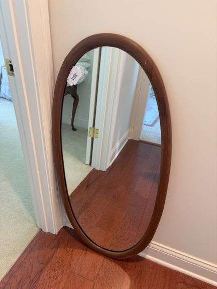 Oval Walnut mirror image