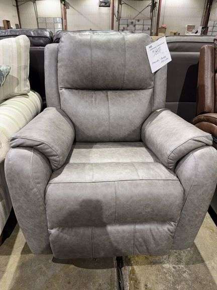 Manuel leather rocker recliner image