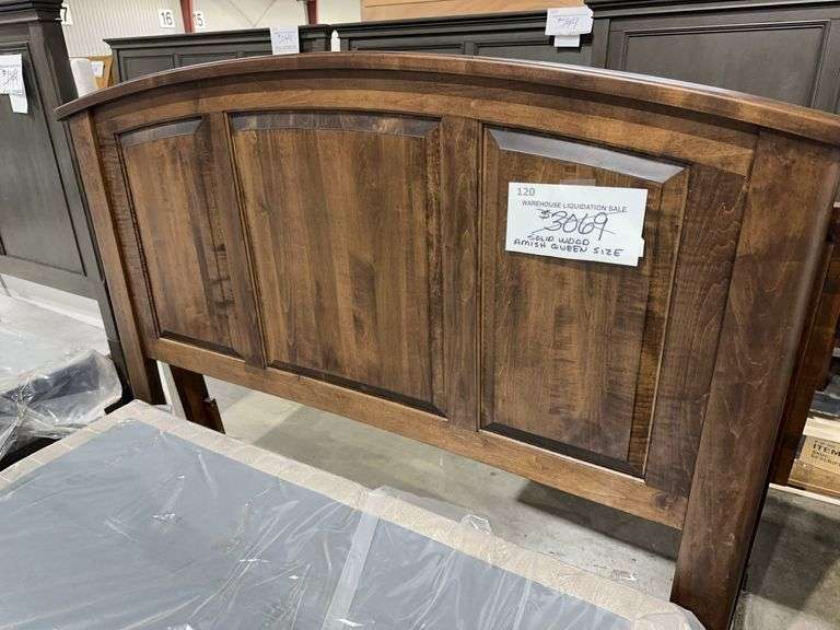 QUEEN ARCHED PANEL BED - SOLID WOOD ARCHBOLD FURNITURE COMPANY image