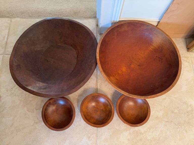 5 wood bowls image