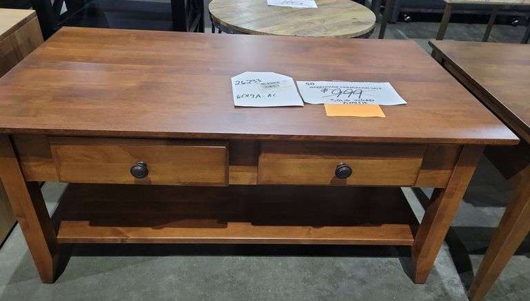 ARCHIBOLD FURNITURE CO SOLID WOOD AMISH COFFEE TABLE image