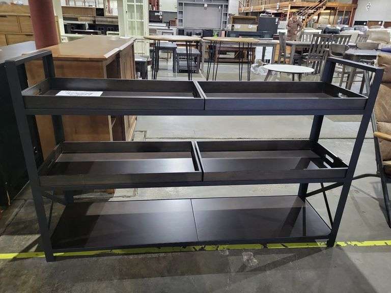 BASSETT SIDEBOARD W/4 TRAYS image