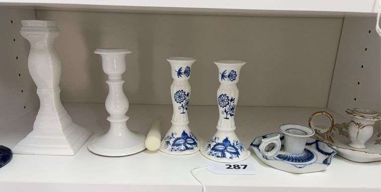 Porcelain candle sticks image