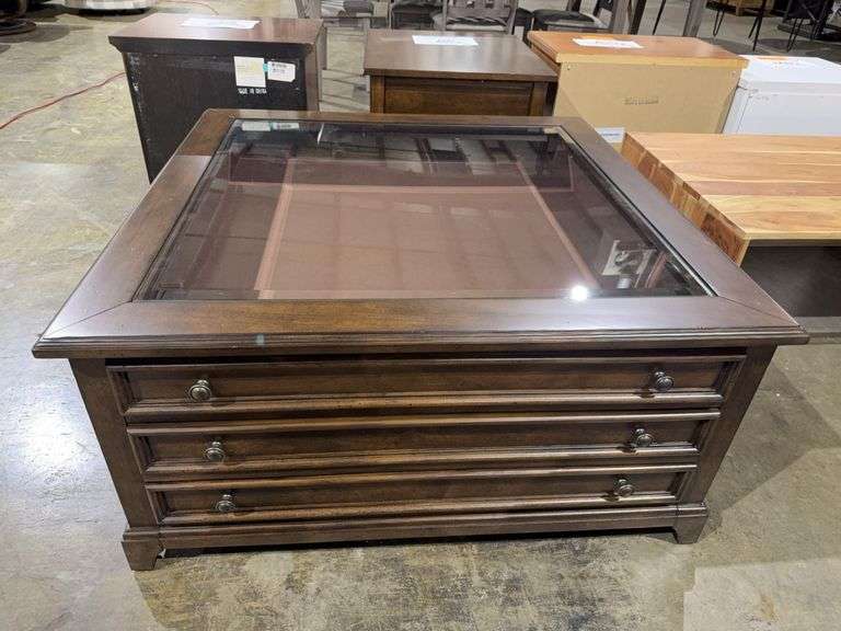 1 DRAWER SQUARE COLLECTOR COCKTAIL TABLE - LIBERTY image
