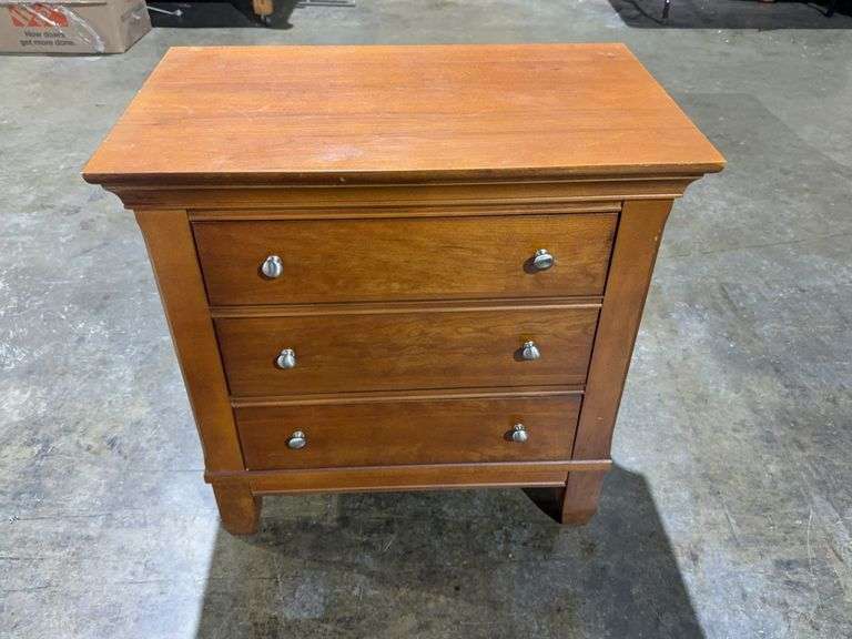 Thomasville 3 drawer nightstand 28" x 17" x 28.5" image