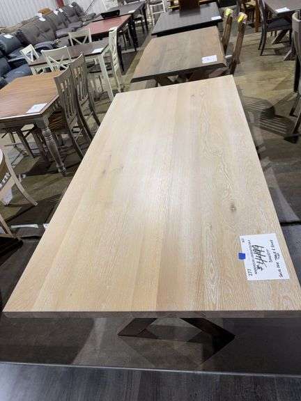 BASSETT SOLID OAK TABLE TOP & BASE image