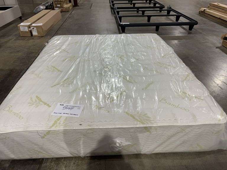 King size bamboo mattress image